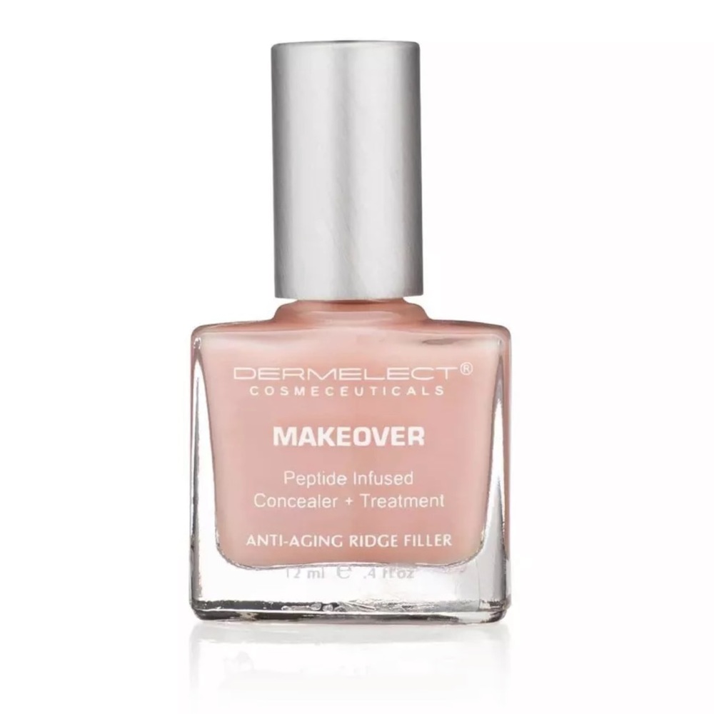 2x Dermelect Makeover Concealing Ridge Filler Peptide Infused Nail Polish